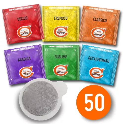 Caffé Cortese Degustazione E.S.E. POD  44 mm kávépárna (kóstolócsomag) 50 db 
