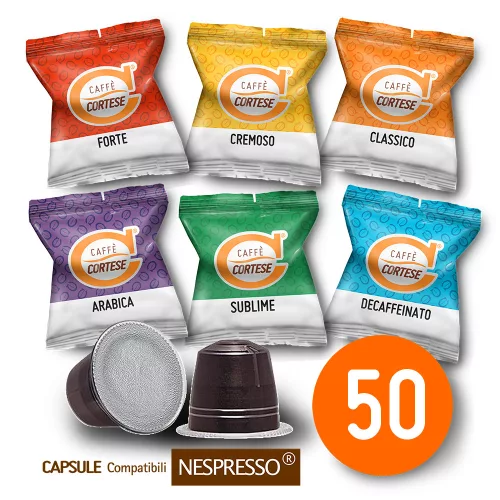 Caffé Cortese Degustazione Nespresso kapszula (kóstolócsomag) 50 db 