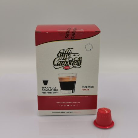 Caffé Carbonelli FORTE 30db Nespresso kompatibilis kapszula 