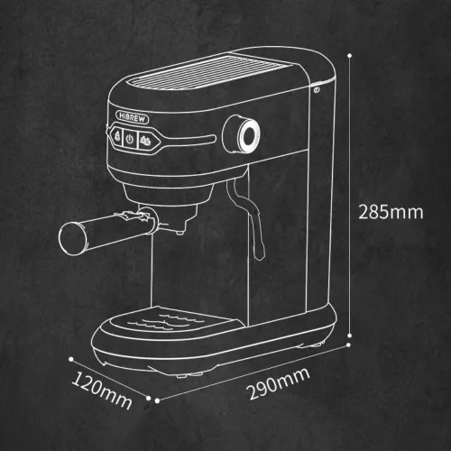 HiBREW H11 inox, félautomata, karos, 2in1 kávéfőző