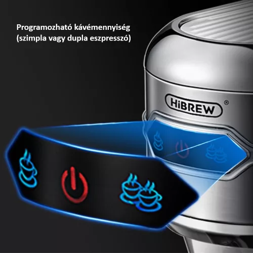 HiBREW H11 inox, félautomata, karos, 2in1 kávéfőző