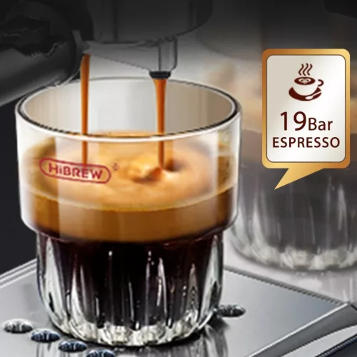 HiBREW H11 inox, félautomata, karos, 2in1 kávéfőző