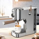 HiBREW H13 58mm, kijelzős, karos kávéfőző, dupla fűtőegységgel (ezüst)