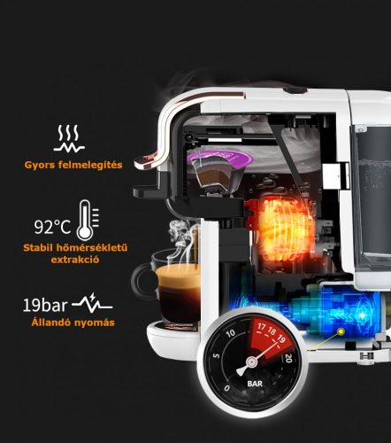 HiBREW H2A 4in1 multikapszulás kávéfőző Hot/Cold (fehér)