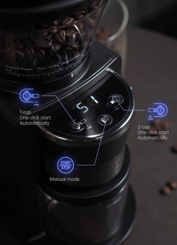 HiBREW G3 automata kávédaráló (kúpos acél őrlővel)