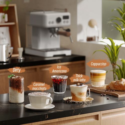 HiBREW H10 Plus 58mm, kijelzős, karos kávéfőző (prémium változat)