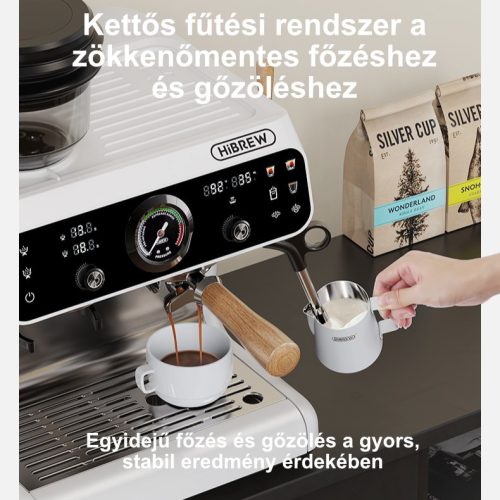 HiBREW H7B Barista Max darálós presszókávéfőző 58mm