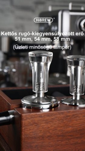 HiBREW T1 Rugós Tamper 51-54-58 mm