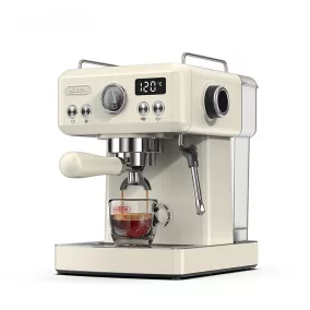   Újracsomagolt HiBREW H10A félautomata, 58mm, kijelzős, karos kávéfőző (bézs)