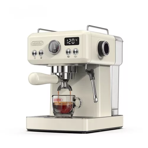 Újracsomagolt HiBREW H10A félautomata, 58mm, kijelzős, karos kávéfőző (bézs)