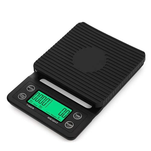Időmérős konyhai és kávé mérleg 3kg 0.1g