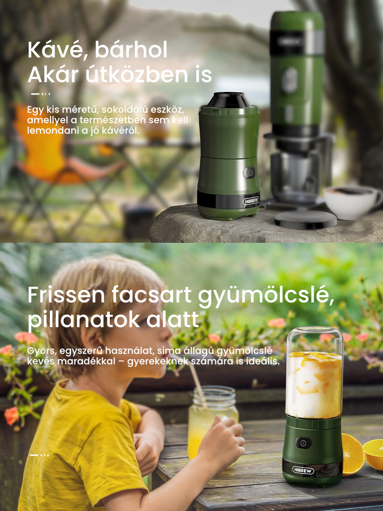 HiBREW G2 frissen őrölt kávé bárhol bármikor