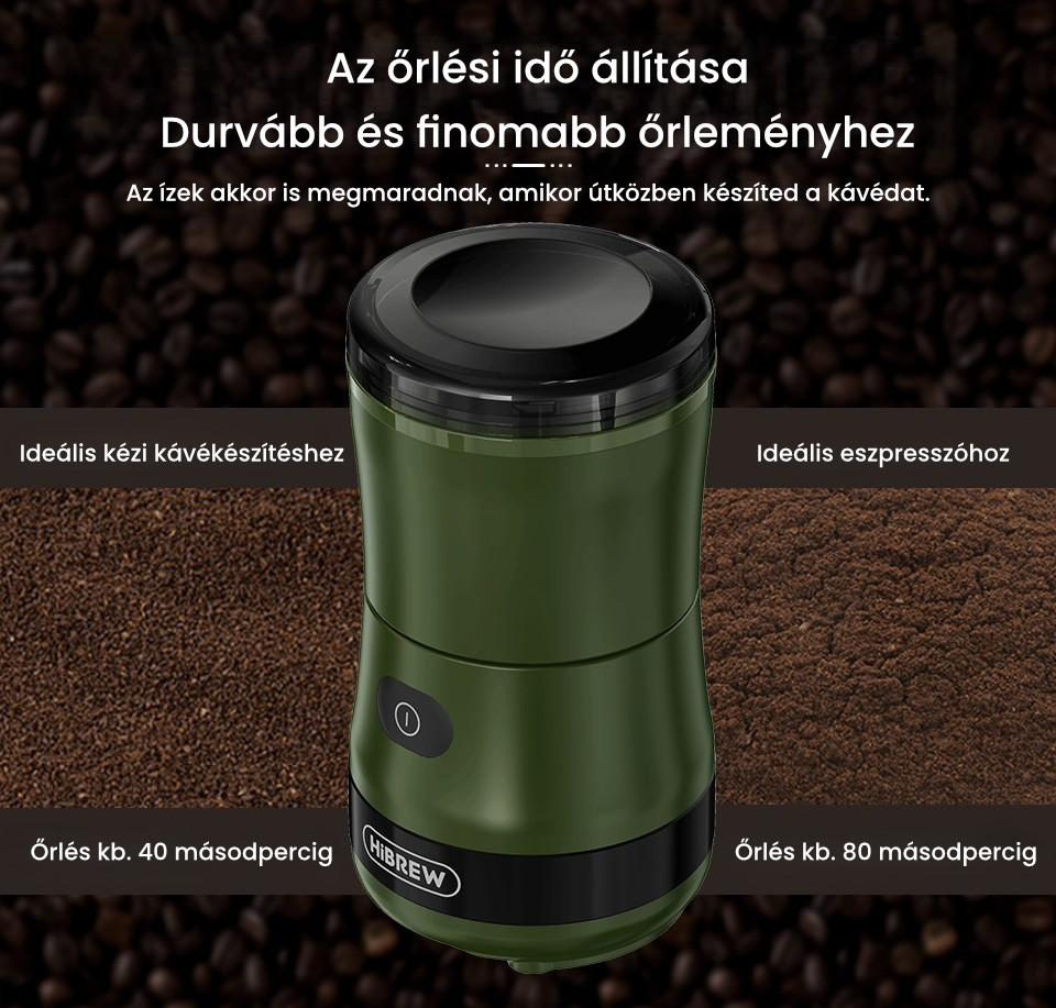 HiBREW G2 őrlési idő