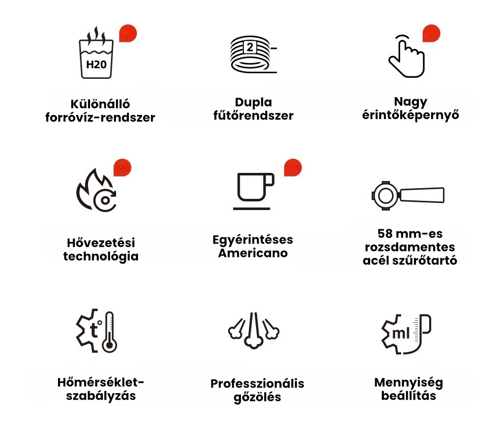 HiBREW H13 presszó kávéfőző tulajdonságok