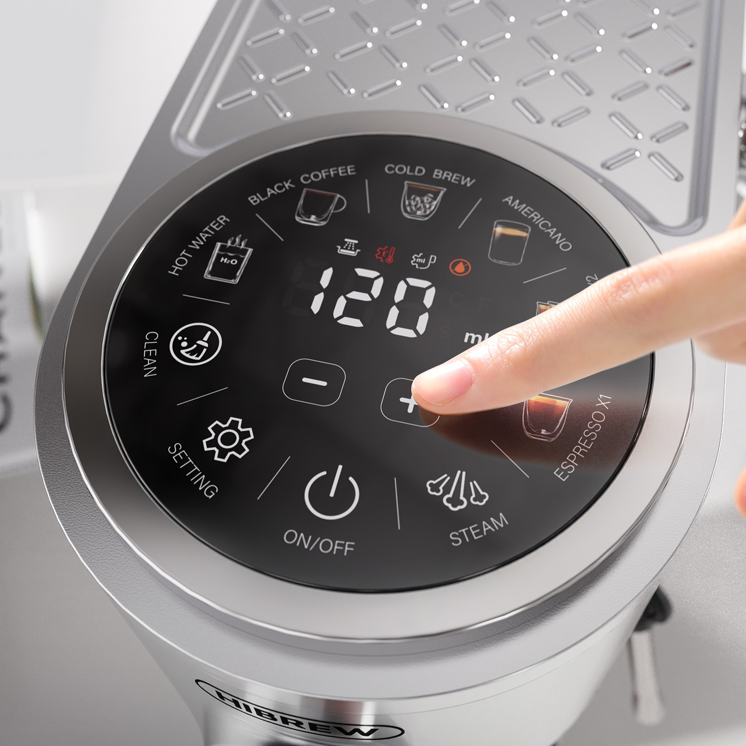 HiBREW H13  presszó kávéfőző érintőpanel