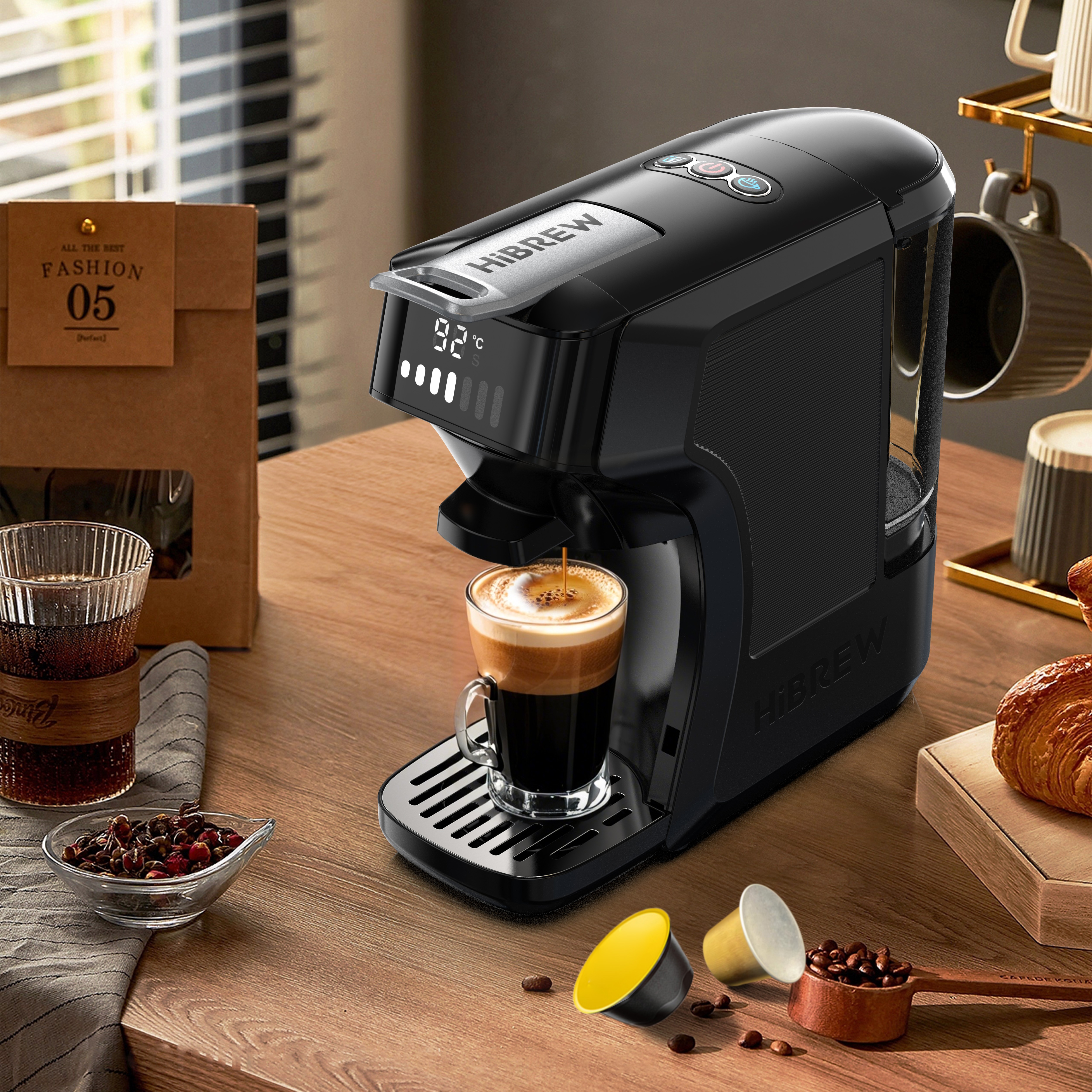 HiBREW H1C 6in1 multikapszulás kávéfőző