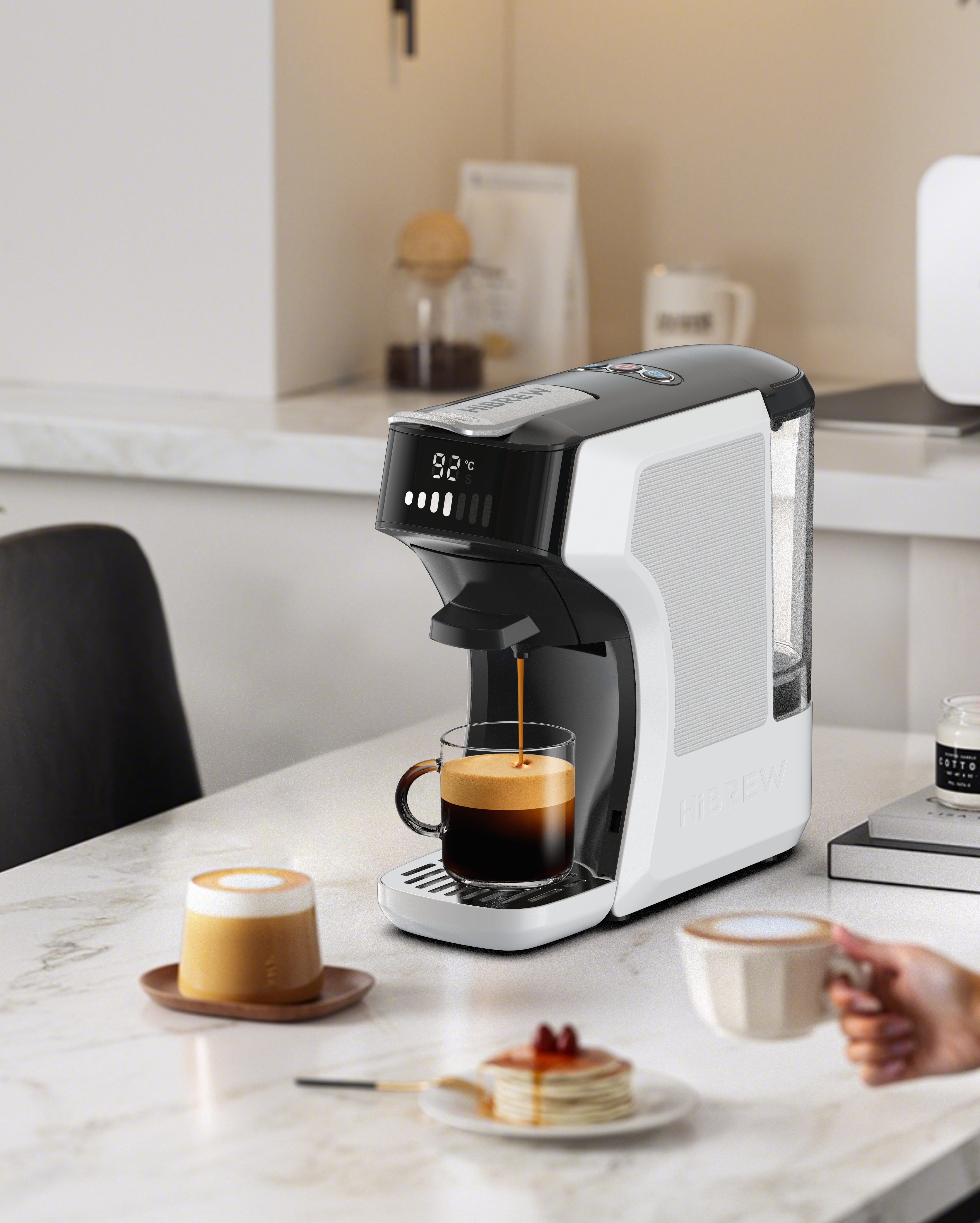 HiBREW H1C 6in1 multikapszulás kávéfőző (fehér)