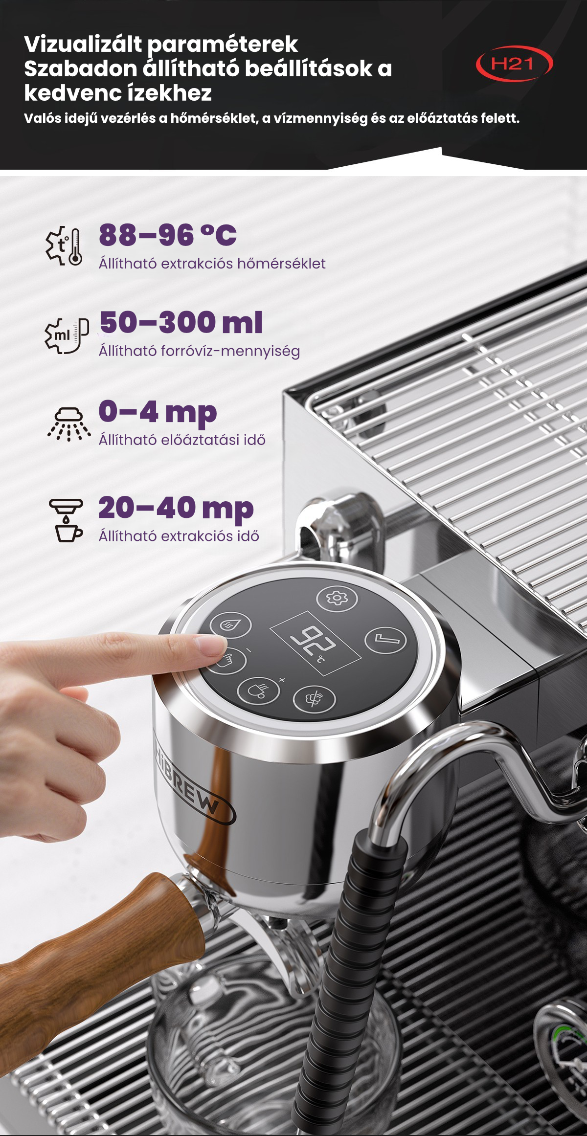 HiBREW H21 beállitások