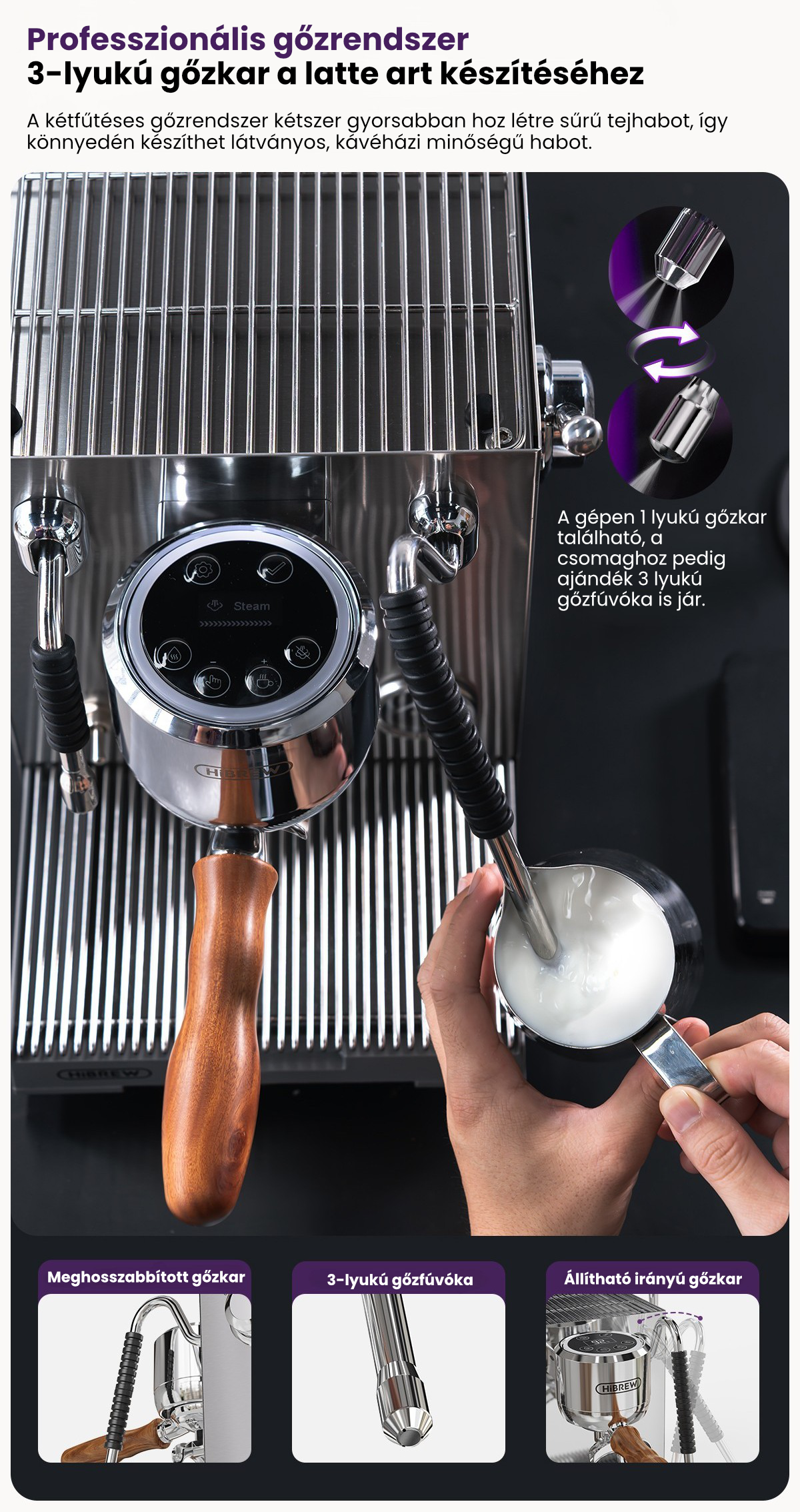 HiBREW H21 gőzlándzsa