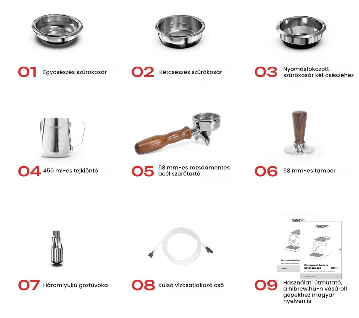 HiBREW H21 tartozékok hu